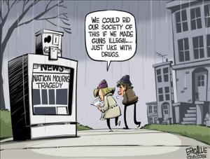 Gun Control Cartoon Drug War