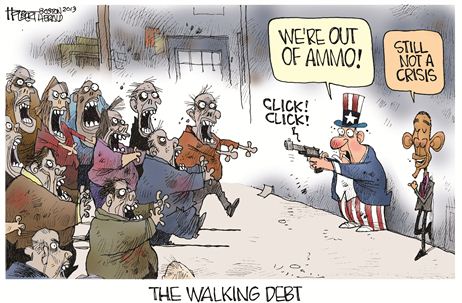 Cartoon Debt Zombie