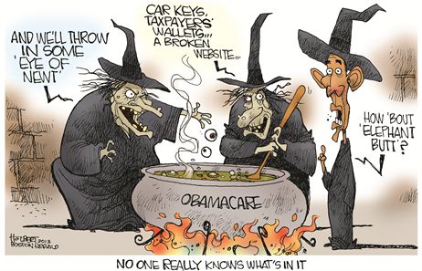 Obamacare Halloween Witches