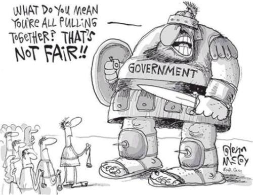 Government Goliath Cartoon